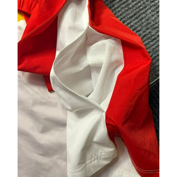 NFL Kansas City Chiefs Color Block Windbreaker Jacket M/M Red Yellow White - Picture 6 of 6